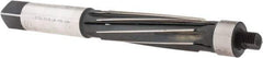 Made in USA - 15/16" Reamer Diam, Straight Shank, 3-9/16" Flute Length, Hand Expansion Reamer - Spiral Flute, 7-7/8" OAL, Left Hand Spiral, Right Hand Cut, 8 Flutes, High Speed Steel - Eagle Tool & Supply