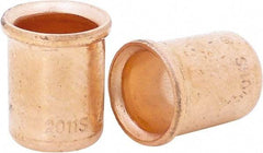 Ideal - 14 to 4 AWG Compatible, Noninsulated, Crimp-On Butt Splice Terminal - Copper - Eagle Tool & Supply