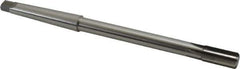 Made in USA - 7/16" Diam, 3/8" Max Diam 1MT Morse Taper Shank, 7/8" Flute Length, Machine Expansion Reamer - Straight Flute, 7" OAL, Right Hand Cut, 6 Flutes, High Speed Steel, Bright Finish - Eagle Tool & Supply