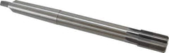 Made in USA - 1-1/32" Diam, 7/8" Max Diam 3MT Morse Taper Shank, 1-5/8" Flute Length, Machine Expansion Reamer - Straight Flute, 10-1/2" OAL, Right Hand Cut, 8 Flutes, High Speed Steel, Bright Finish - Eagle Tool & Supply