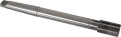 Made in USA - 1-1/8" Diam, 7/8" Max Diam 3MT Morse Taper Shank, 1-3/4" Flute Length, Machine Expansion Reamer - Straight Flute, 11" OAL, Right Hand Cut, 8 Flutes, High Speed Steel, Bright Finish - Eagle Tool & Supply