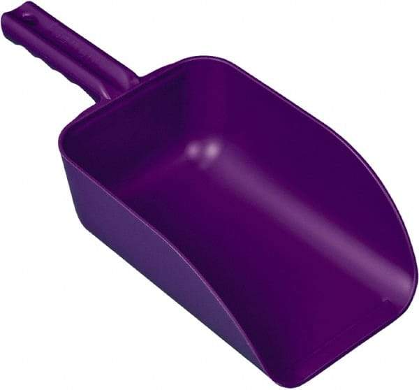 Remco - 82 oz Purple Polypropylene Flat Bottom Scoop - 5.9" Wide x 3.3" Deep Bowl, 15.1" OAL - Eagle Tool & Supply