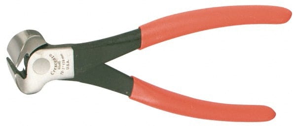 Crescent - 7-1/4" OAL, 12 AWG Capacity, 3/8" Jaw Length x 1-3/4" Jaw Width, End Cutting Pliers - Eagle Tool & Supply