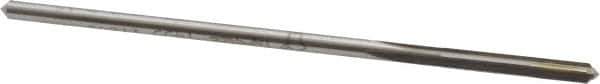 Made in USA - 1/8" Cobalt 4 Flute Chucking Reamer - Straight Flute, 0.119" Straight Shank, 7/8" Flute Length, 3-1/2" OAL - Eagle Tool & Supply