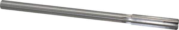 Made in USA - 0.4385" Cobalt 6 Flute Chucking Reamer - Straight Flute, 0.373" Straight Shank, 1-3/4" Flute Length, 7" OAL - Eagle Tool & Supply