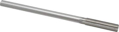 Made in USA - 1/2" Cobalt 6 Flute Chucking Reamer - Straight Flute, 0.4355" Straight Shank, 2" Flute Length, 8" OAL - Eagle Tool & Supply
