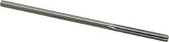 Made in USA - 3/16" Cobalt 6 Flute Chucking Reamer - Straight Flute, 0.1805" Straight Shank, 1-1/8" Flute Length, 4-1/2" OAL - Eagle Tool & Supply