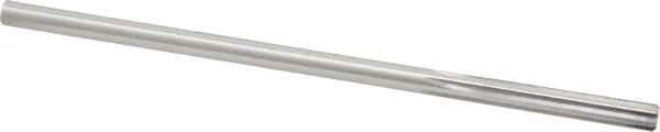 Made in USA - 1/4" Cobalt 6 Flute Chucking Reamer - Straight Flute, 0.2405" Straight Shank, 1-1/2" Flute Length, 6" OAL - Eagle Tool & Supply