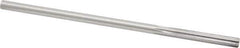 Made in USA - 1/4" Cobalt 6 Flute Chucking Reamer - Straight Flute, 0.2405" Straight Shank, 1-1/2" Flute Length, 6" OAL - Eagle Tool & Supply