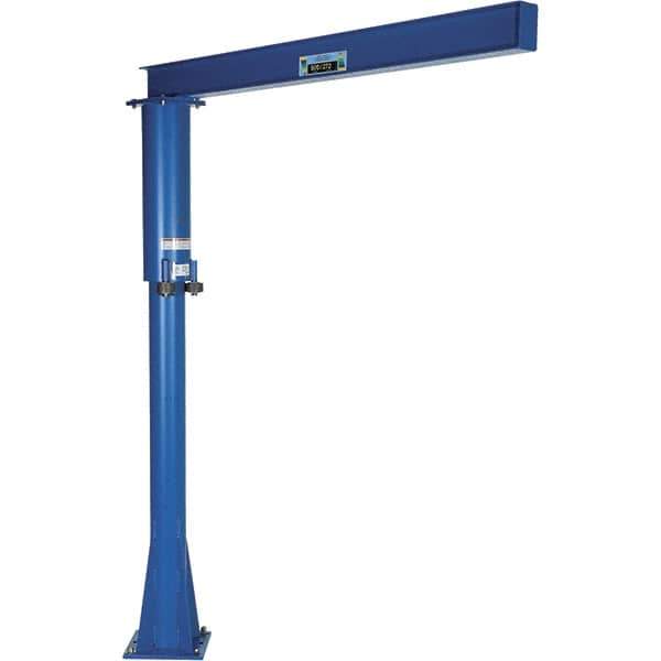 Vestil - 600 Lb Load Capacity, Steel Jib Crane - 6' Span - Eagle Tool & Supply