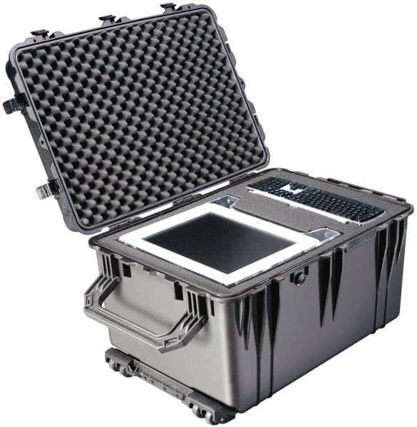 Pelican Products, Inc. - 23" Wide x 23" Deep x 19-31/64" High, Clamshell Hard Case - Black, Plastic - Eagle Tool & Supply