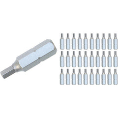 Hex Contractor Grade Insert Bit 5.0mm × 25mm (30 Piece Bulk Pack) - Eagle Tool & Supply