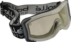 bolle SAFETY - Size Universal, Clear Anti-Fog & Scratch Resistant Lens, Safety Goggles - Indirect Vent, Clear Frame - Eagle Tool & Supply