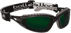 bolle SAFETY - Green Lenses, Framed Welding Glasses - Scratch Resistant, Black/Gray Polycarbonate Frame, Over the Glasses - Eagle Tool & Supply