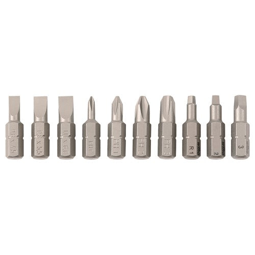 10PC SLOT/PHIL/TORX BIT SET - Eagle Tool & Supply