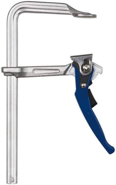 Gibraltar - 4" Deep Throat, 8" Max Capacity, Standard Sliding Arm Clamp - 770 Lb Clamping Pressure - Eagle Tool & Supply