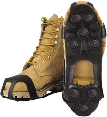 Winter Walking - Size 2XL, (Women's Size XL) Overshoe Cleat - Grit Traction, Gray - Eagle Tool & Supply