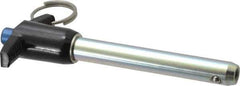 Gibraltar - 1/2" Diam, 3" Usable Length, T Handle, Quick Release Pin - Grade 4130 Steel, Zinc-Plated Finish - Eagle Tool & Supply