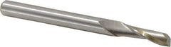 Onsrud - 1/4" Cutting Diam x 3/4" Length of Cut, 1 Flute, Upcut Spiral Router Bit - Uncoated, Right Hand Cut, High Speed Steel, 2-3/4" OAL x 1/4" Shank Diam, Single Edge, 19 to 32° Helix Angle - Eagle Tool & Supply