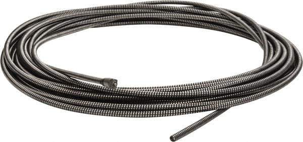 Ridgid - 3/8" x 75' Drain Cleaning Machine Cable - Solid Core, 1-1/2" to 3" Pipe, Use with K380 - Eagle Tool & Supply