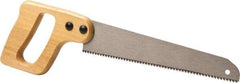 Stanley - 10" High Carbon Steel Blade Utility Saw - Hardwood Handle, Wood D Style, 15-1/2" OAL - Eagle Tool & Supply