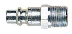 CEJN - 3/8 Male NPT ARO Pneumatic Hose High Flow Connector - Steel Zinc-Plated, 1/4" Body Diam - Eagle Tool & Supply
