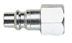 CEJN - 1/4 Female NPT Industrial Pneumatic Hose High Flow Connector - Steel Zinc-Plated, 3/8" Body Diam - Eagle Tool & Supply