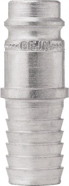 CEJN - Hose Barb European High Flow Pneumatic Hose High Flow Connector - Steel Zinc-Plated, 3/8" Body Diam, 1/2" Hose ID - Eagle Tool & Supply