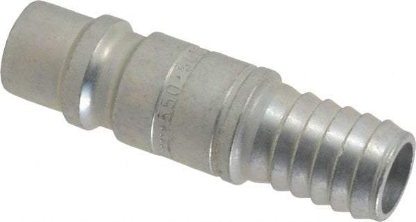 CEJN - Hose Barb Industrial Pneumatic Hose High Flow Connector - Steel Zinc-Plated, 1/2" Body Diam, 1/2" Hose ID - Eagle Tool & Supply
