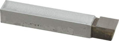 Made in USA - 7/16 x 7/16" Shank, Square Nose Single Point Tool Bit - C-7, Grade C2 - Exact Industrial Supply