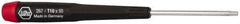 Wiha - T10 Torx Driver - 1-9/16" Blade Length, 5-3/4" OAL, Tapered Handle - Eagle Tool & Supply