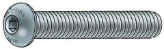 Metric Blue - M8x1.25 Metric Coarse Hex Socket Drive, Button Screw - Grade 12.9 Alloy Steel, Metric Blue Finish, Fully Threaded, 10mm Length Under Head - Eagle Tool & Supply