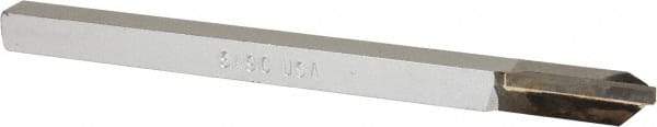 Made in USA - 3/8 x 3/8" Shank, Forming Single Point Tool Bit - SA-9C, Grade C2 - Exact Industrial Supply