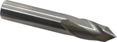 Melin Tool - 1/2" Diam, 1" LOC, 2 Flute, 90° Point Angle, Solid Carbide Drill Mill - Uncoated, 3" OAL, 1/2" Shank Diam - Eagle Tool & Supply