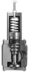 Plast-O-Matic - 1/2" Pipe, NPTF End Connection, PVC Pressure Regulating Valve - Viton Seal, 150 psi Inlet Pressure, 5 to 75 psi Working Pressure - Eagle Tool & Supply