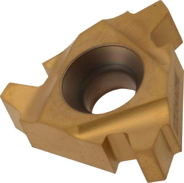 Seco - 27ER External Right Hand 4 Acme Laydown Threading Insert - Grade CP500, TiAlN/TiN Coated Carbide - Eagle Tool & Supply