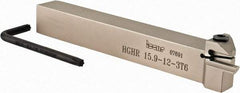 Iscar - HGH, Internal, Right Hand, 0.236" Max Depth of Cut, 0.118" Max Groove Width, Indexable Grooving Tool Holder - GRIP 3.., HGN 30.. Insert Compatibility, 5/8" Shank Height, 5/8" Shank Width, 5" OAL - Eagle Tool & Supply