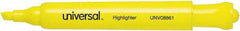 UNIVERSAL - Yellow Highlighter - Chisel Tip, Water Base Ink - Eagle Tool & Supply