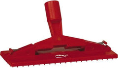 Vikan - 9" Long x 3-3/4" Wide Scouring Pad Holder - Red - Eagle Tool & Supply