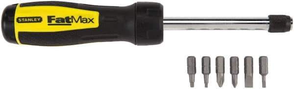 Stanley - Mini-Ratchet Bit Screwdriver Kit - Phillips, Slotted, Square - Eagle Tool & Supply