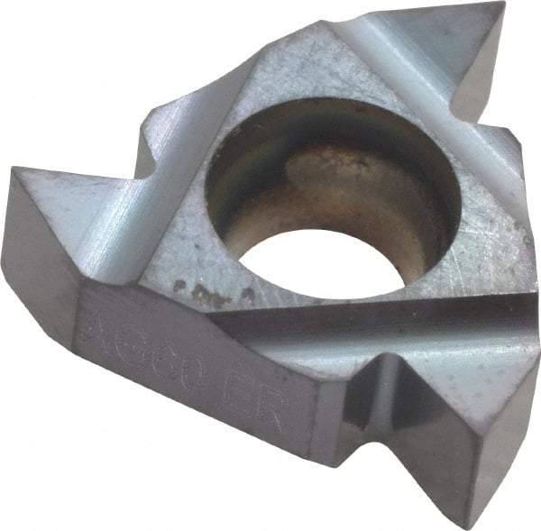 Hertel - 16ER External Right Hand 48-8 Partial Profile 60° Laydown Threading Insert - Grade HG225TR, TiAlN Coated Carbide - Eagle Tool & Supply