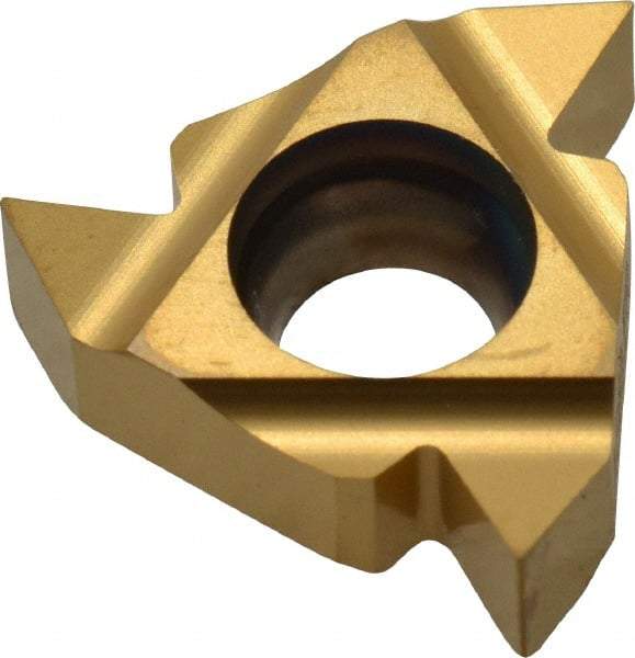 Hertel - 16ER External Right Hand 48-8 Partial Profile 60° Laydown Threading Insert - Grade HG330TR, TiAlN Coated Carbide - Eagle Tool & Supply