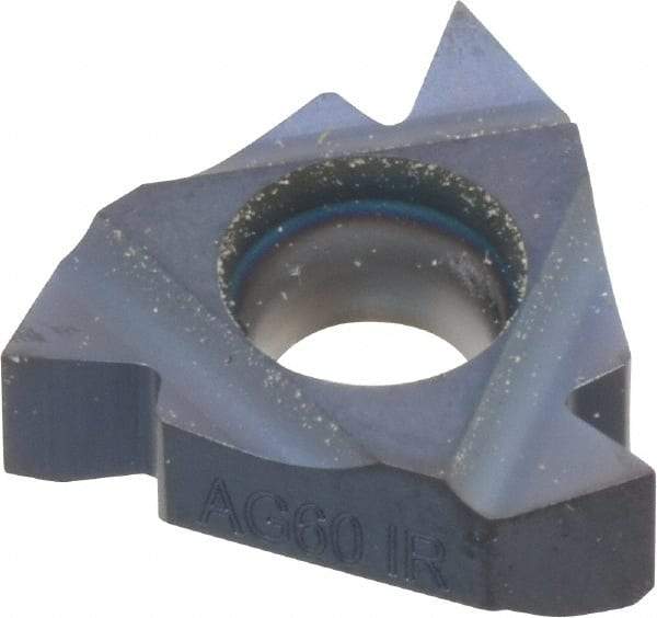 Hertel - 16IR Internal Right Hand 48-8 Partial Profile 60° Laydown Threading Insert - Grade HG225TR, TiAlN Coated Carbide - Eagle Tool & Supply