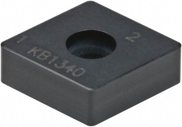 Kennametal - CNMA432 S0820 Grade KB1340 PCBN Turning Insert - Uncoated, 80° Diamond, 1/2" Inscr Circle, 3/16" Thick, 1/32" Corner Radius - Eagle Tool & Supply