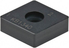 Kennametal - CNMA432 S0820 Grade KB1340 PCBN Turning Insert - Uncoated, 80° Diamond, 1/2" Inscr Circle, 3/16" Thick, 1/32" Corner Radius - Eagle Tool & Supply