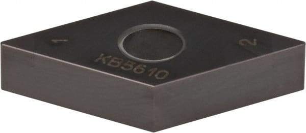Kennametal - DNGA433 S0420MT Grade KB5630 PCBN Turning Insert - AlTiN Finish, 55° Diamond, 1/2" Inscr Circle, 3/16" Thick, 1/32" Corner Radius - Eagle Tool & Supply