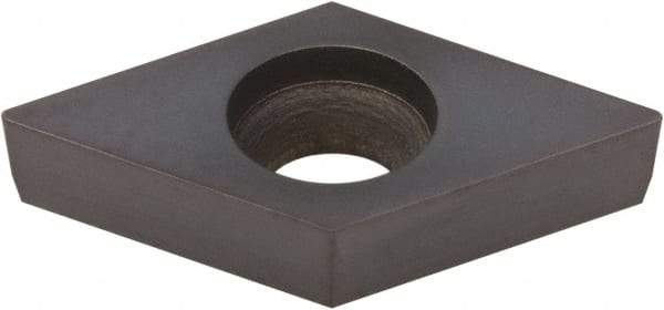 Kennametal - DCGW32.52 S0415MT Grade KB1345 PCBN Turning Insert - Uncoated, 55° Diamond, 3/8" Inscr Circle, 5/32" Thick, 1/32" Corner Radius - Eagle Tool & Supply