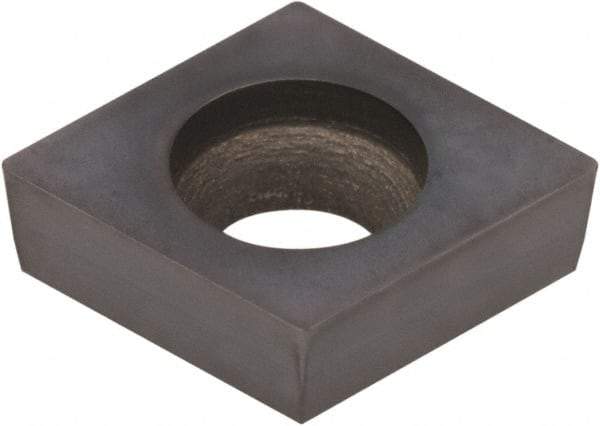 Kennametal - CCGW32.52 MT Grade KB5630 PCBN Turning Insert - AlTiN Finish, 80° Diamond, 3/8" Inscr Circle, 5/32" Thick, 1/32" Corner Radius - Eagle Tool & Supply