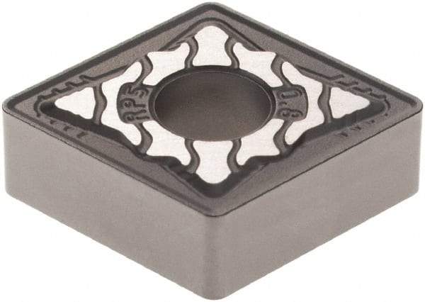 Walter - CNMG432 RP5 Grade WPP10S Carbide Turning Insert - TiCN/Al2O3/TiN Finish, 80° Diamond, 1/2" Inscr Circle, 3/16" Thick, 1/32" Corner Radius - Eagle Tool & Supply