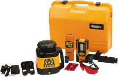 Johnson Level & Tool - 1,500' (Exterior) Measuring Range, 1/8" at 100' Accuracy, Self-Leveling Rotary Laser - 200, 500 RPM, 2 Beams, NiMH Battery Included - Eagle Tool & Supply